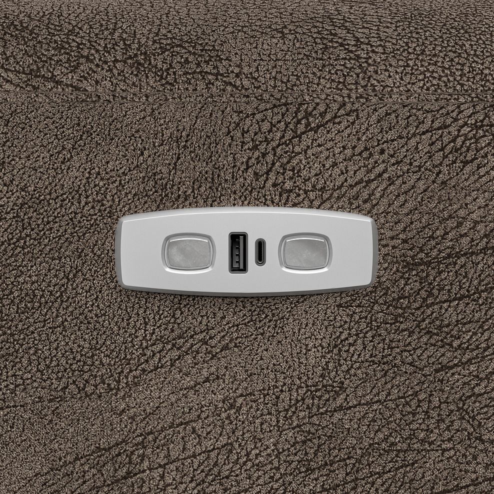 Cohen Group 3 Electric Recliner in  Dapple Chocolate Fabric 13