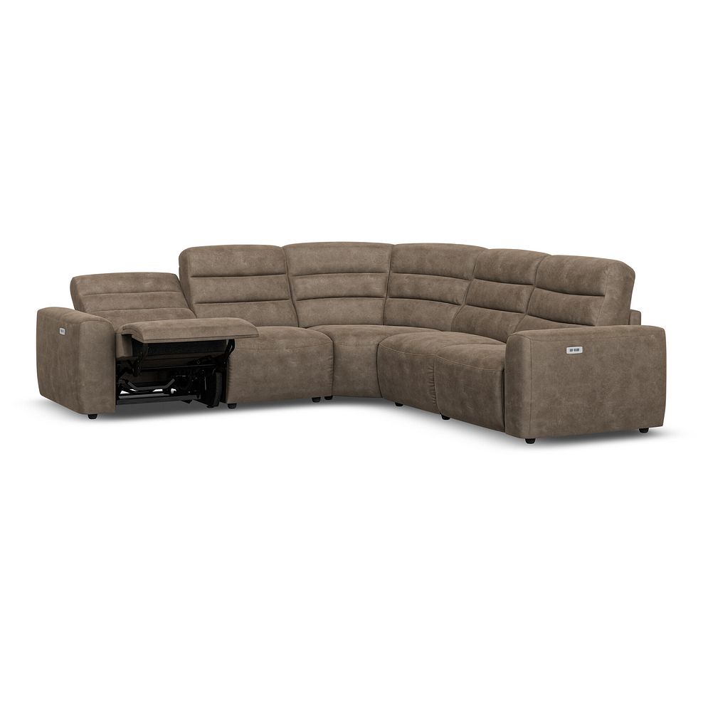Cohen Group 3 Electric Recliner in Miller Earth Brown Fabric 3