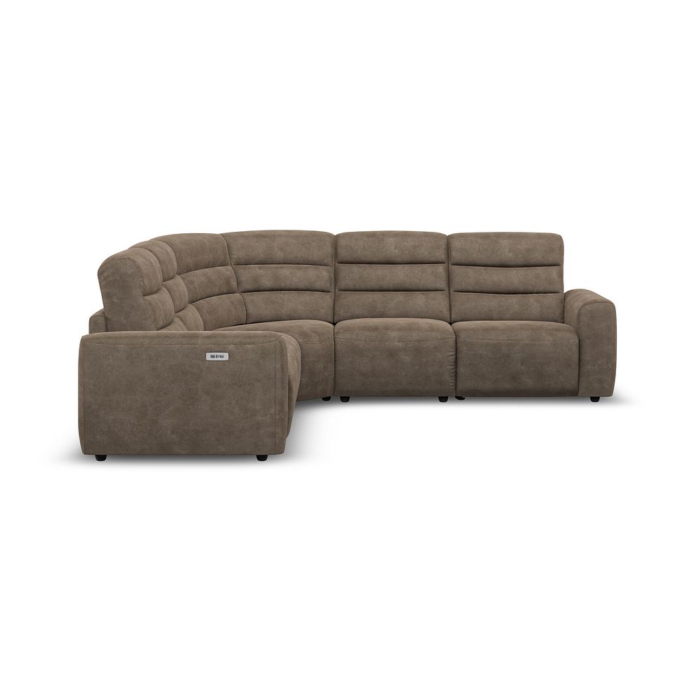 Cohen Group 3 Electric Recliner in Miller Earth Brown Fabric 7