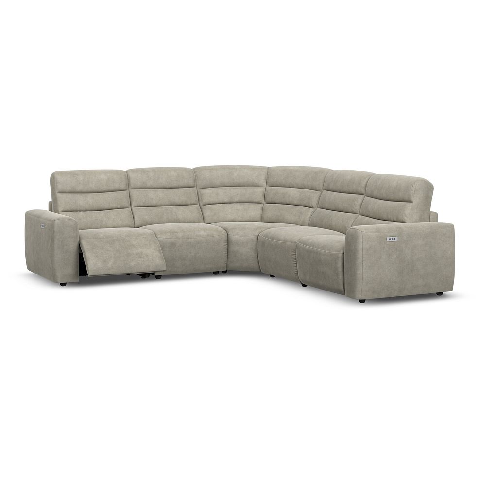 Cohen Group 3 Electric Recliner in Miller Taupe Fabric 2