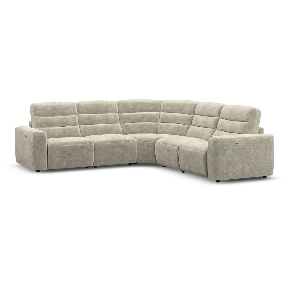 Cohen Group 3 Electric Recliner in Plush Beige Fabric 1