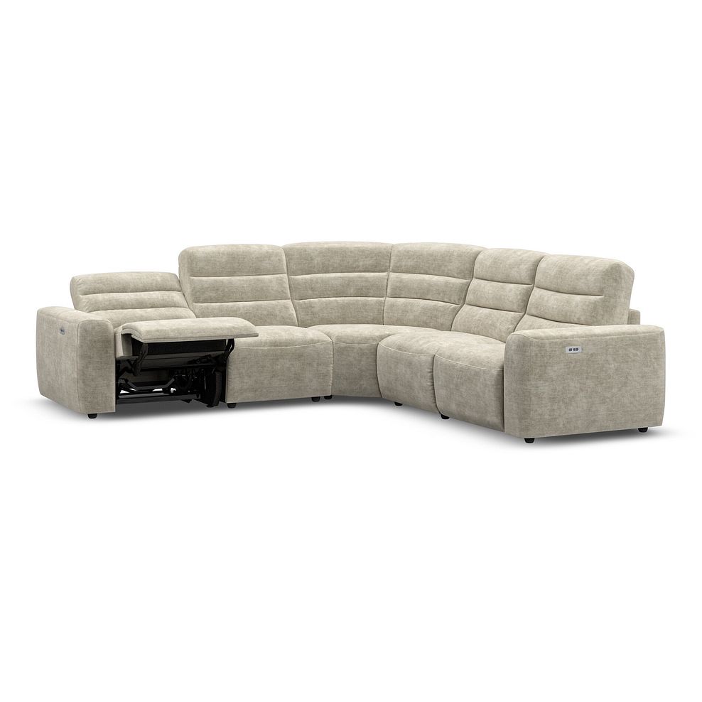 Cohen Group 3 Electric Recliner in Plush Beige Fabric 3