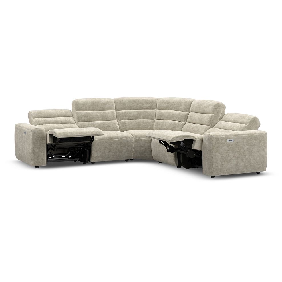 Cohen Group 3 Electric Recliner in Plush Beige Fabric 4