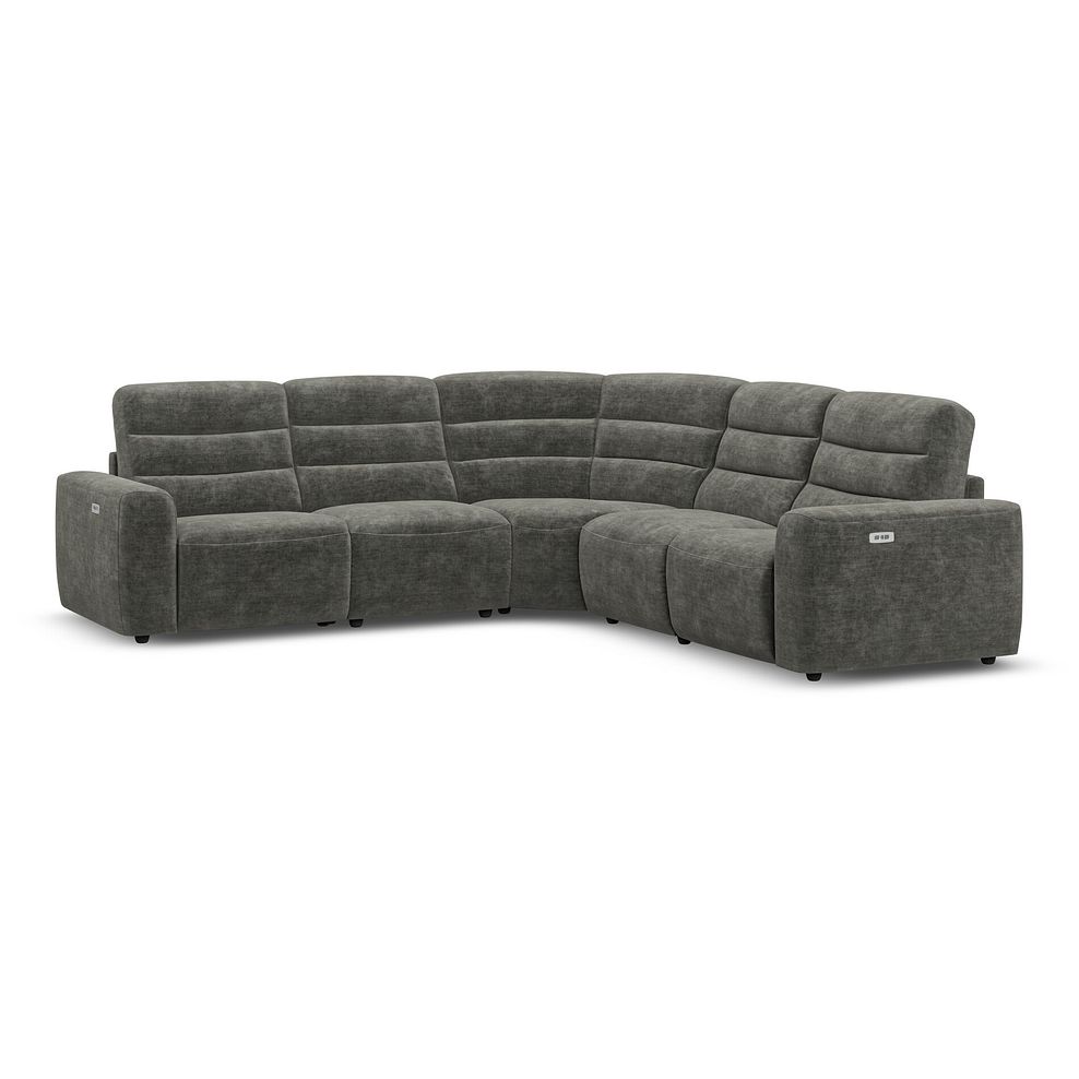 Cohen Group 3 Electric Recliner in Plush Charcoal Fabric 1