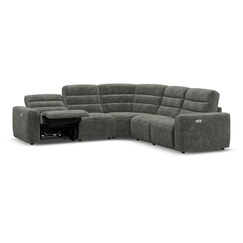 Cohen Group 3 Electric Recliner in Plush Charcoal Fabric 3