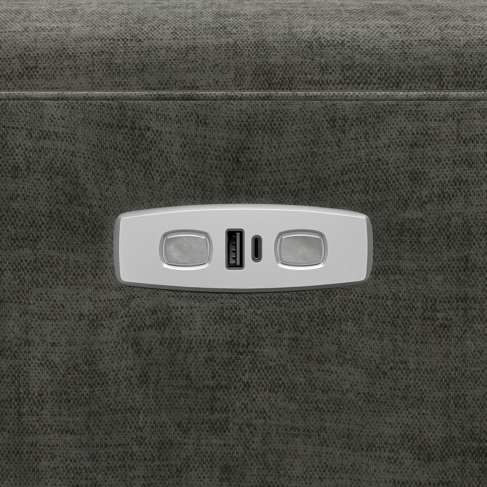 Cohen Group 3 Electric Recliner in Plush Charcoal Fabric 13