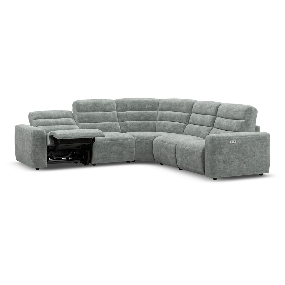 Cohen Group 3 Electric Recliner in Plush Silver Fabric 3