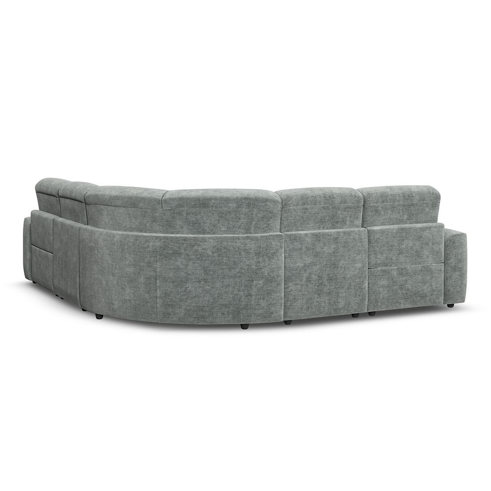 Cohen Group 3 Electric Recliner in Plush Silver Fabric 6