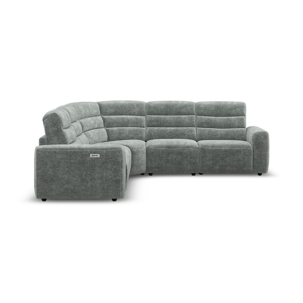 Cohen Group 3 Electric Recliner in Plush Silver Fabric 7