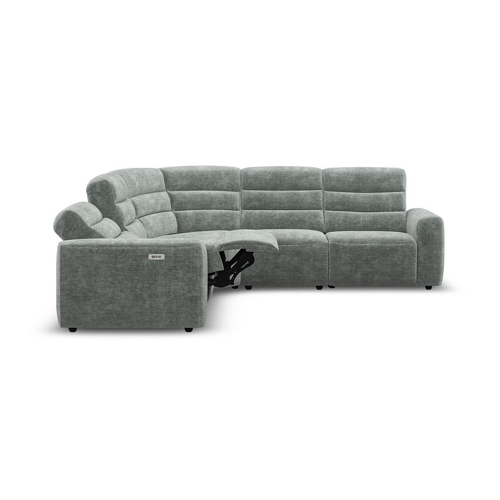 Cohen Group 3 Electric Recliner in Plush Silver Fabric 8