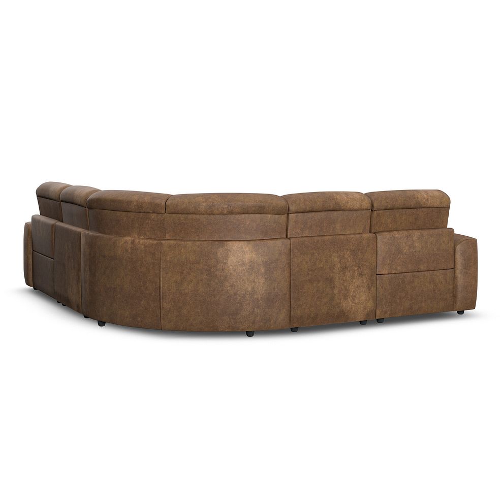 Cohen Group 3 Electric Recliner in Ranch Brown Fabric 6