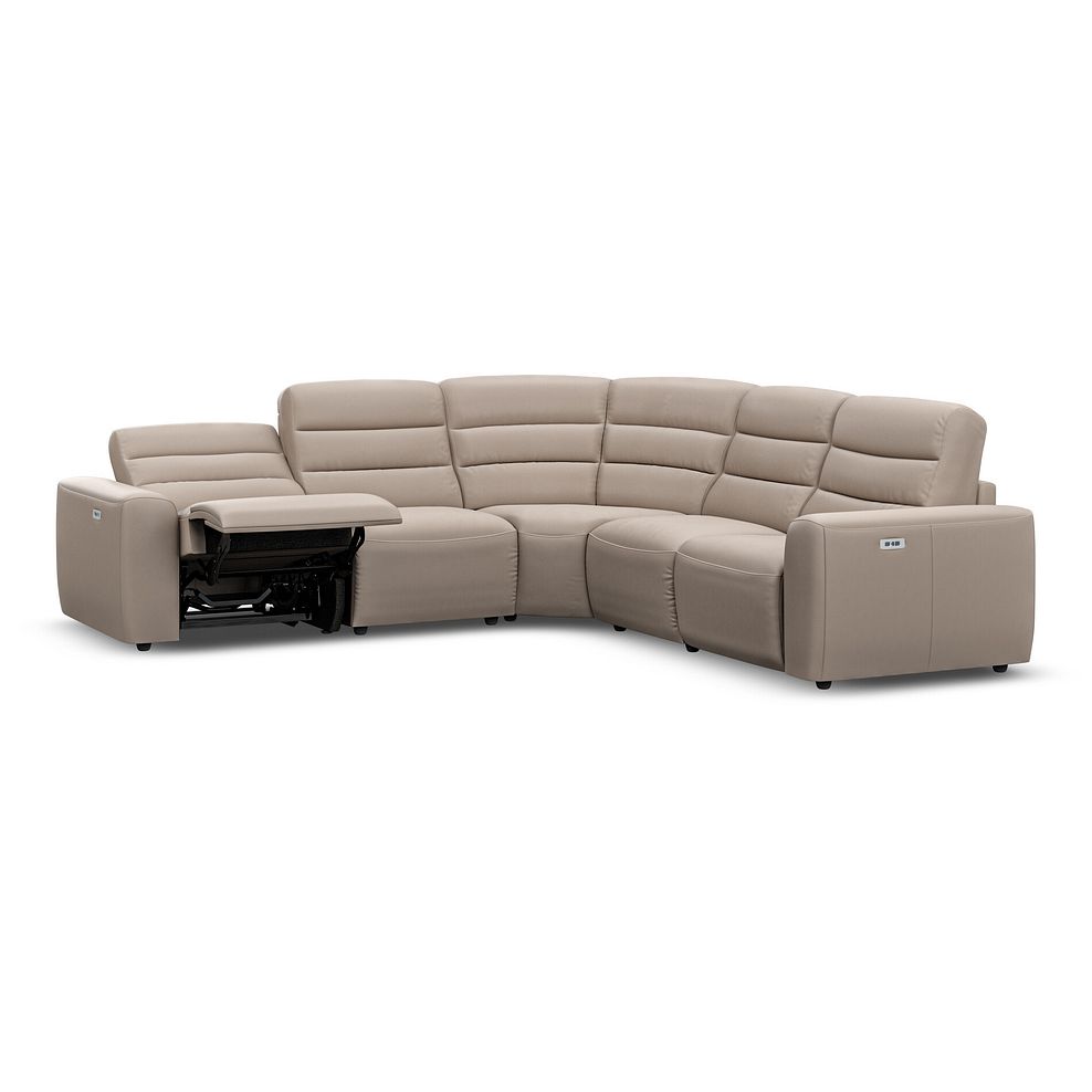 Cohen Group 3 ELectric Recliner in Virgo Buff Leather 3