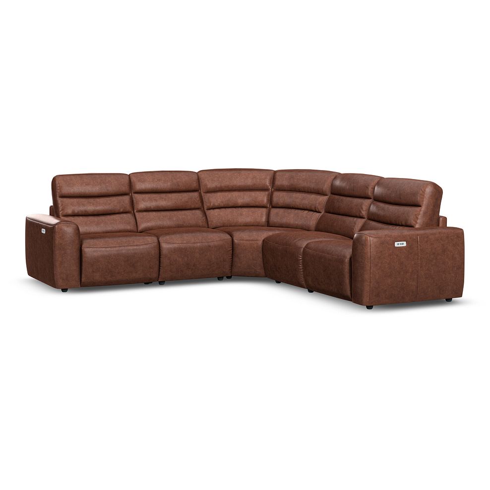 Cohen Group 3 ELectric Recliner in Virgo Chestnut Leather 1