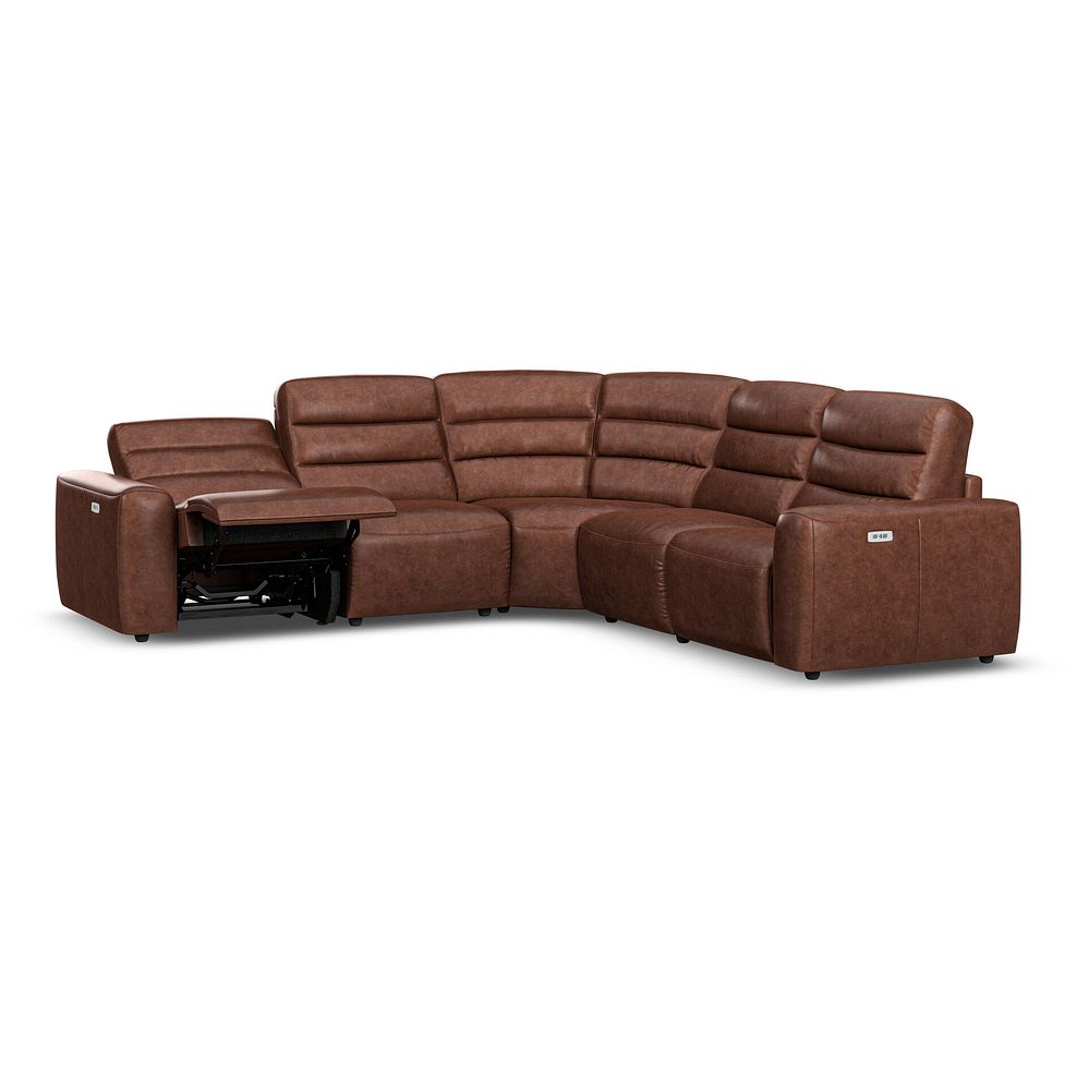 Cohen Group 3 ELectric Recliner in Virgo Chestnut Leather 3