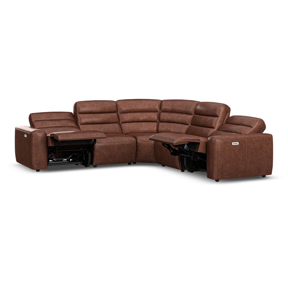 Cohen Group 3 ELectric Recliner in Virgo Chestnut Leather 4