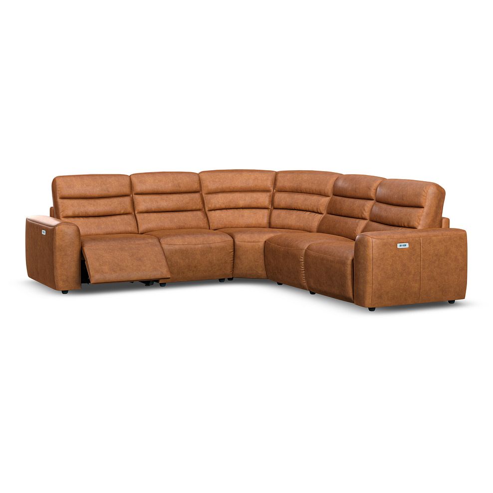 Cohen Group 3 ELectric Recliner in Virgo Cognac Leather 2
