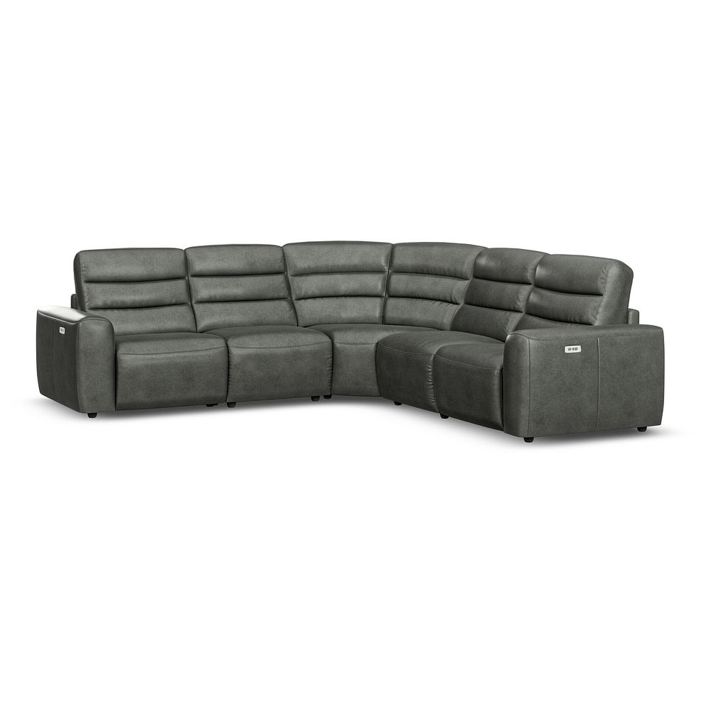 Cohen Group 3 ELectric Recliner in Virgo Lead Leather 1