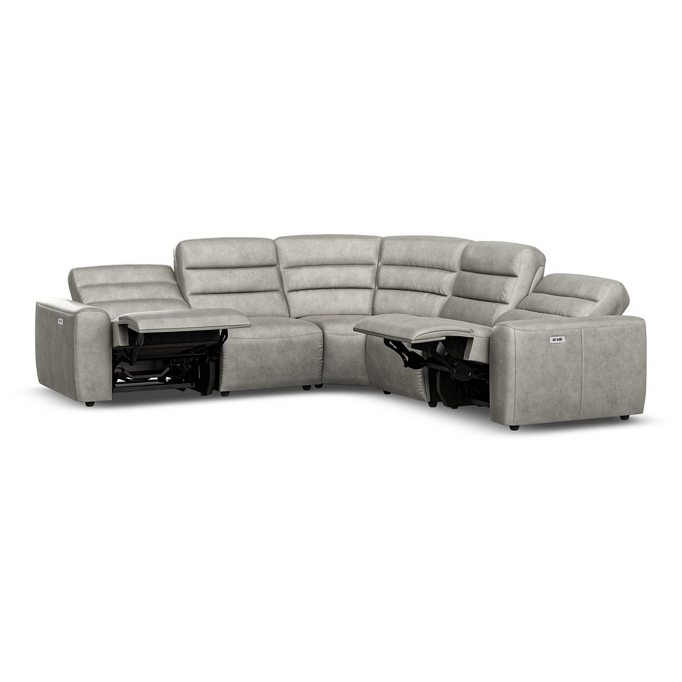 Cohen Group 3 ELectric Recliner in Virgo Platinum Leather 4