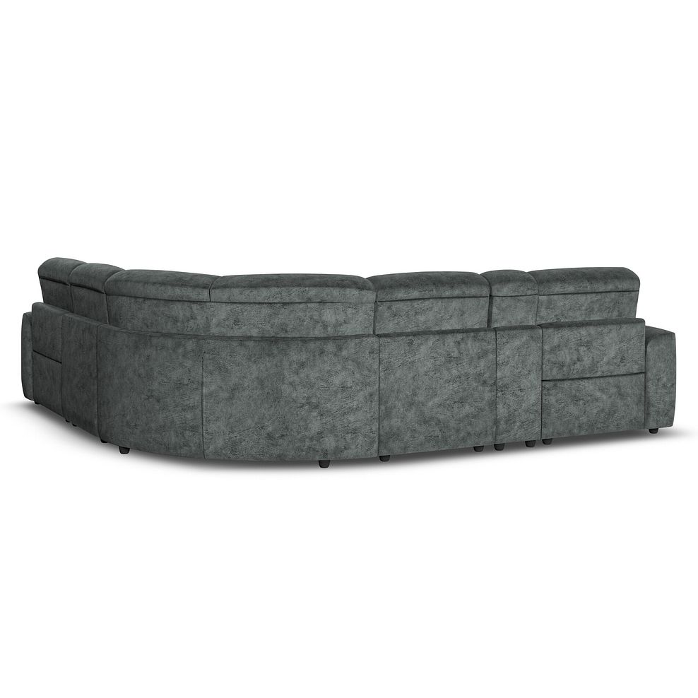 Cohen Group 3 Electric Recliner with 1 Console in Dapple Grey Fabric 6