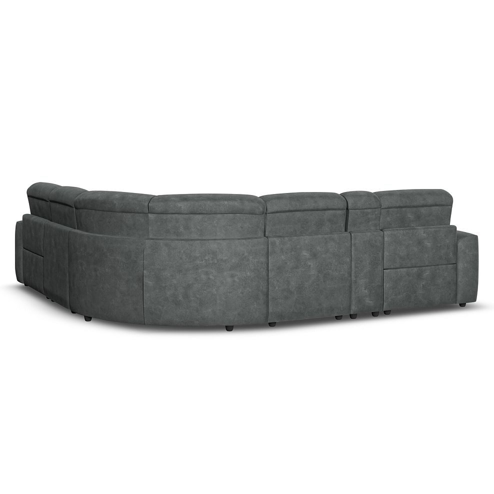 Cohen Group 3 Electric Recliner with 1 Console in Miller Grey Fabric 6