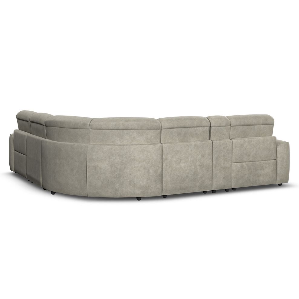 Cohen Group 3 Electric Recliner with 1 Console in Miller Taupe Fabric 6