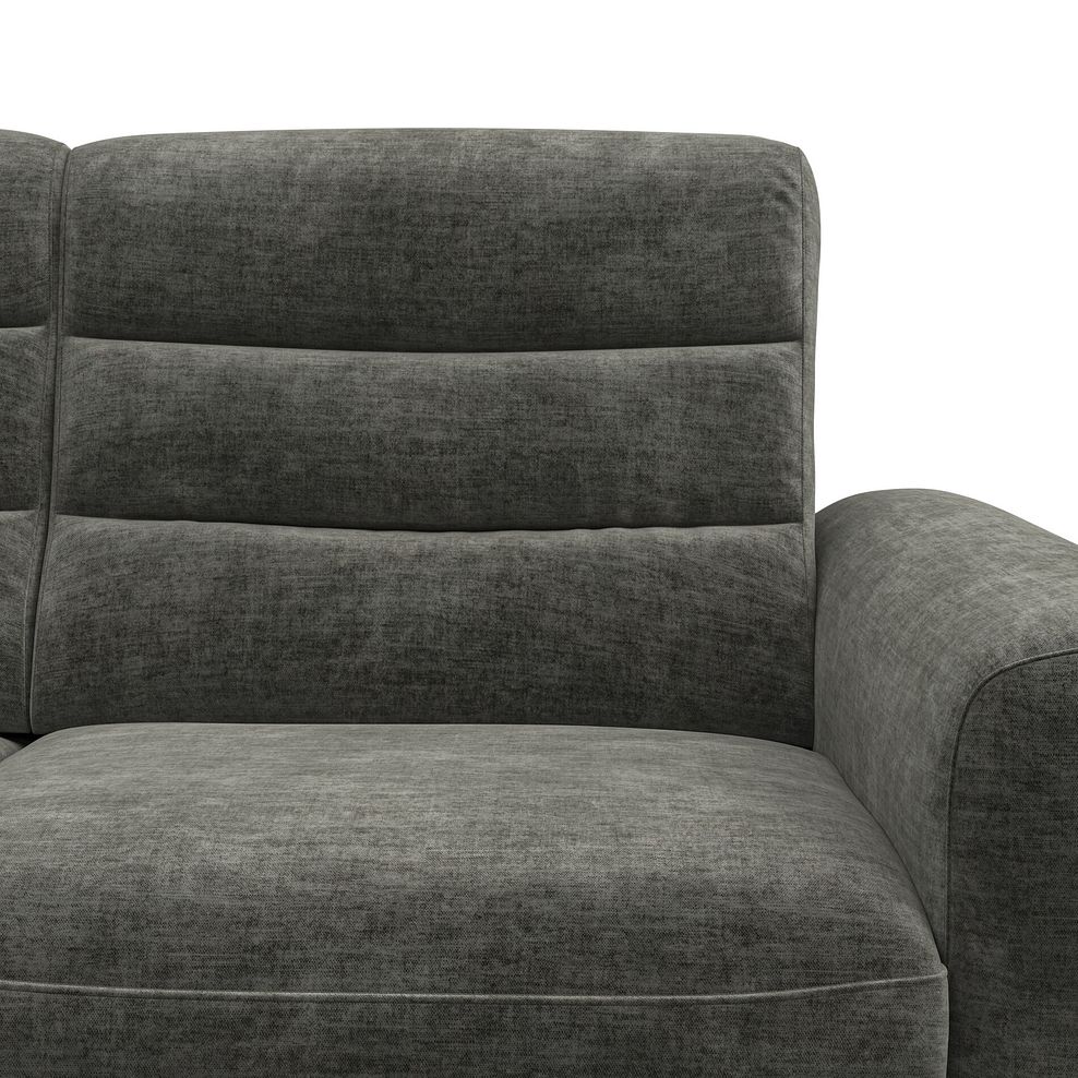 Cohen Group 3 Electric Recliner with 1 Console in Plush Charcoal Fabric 11