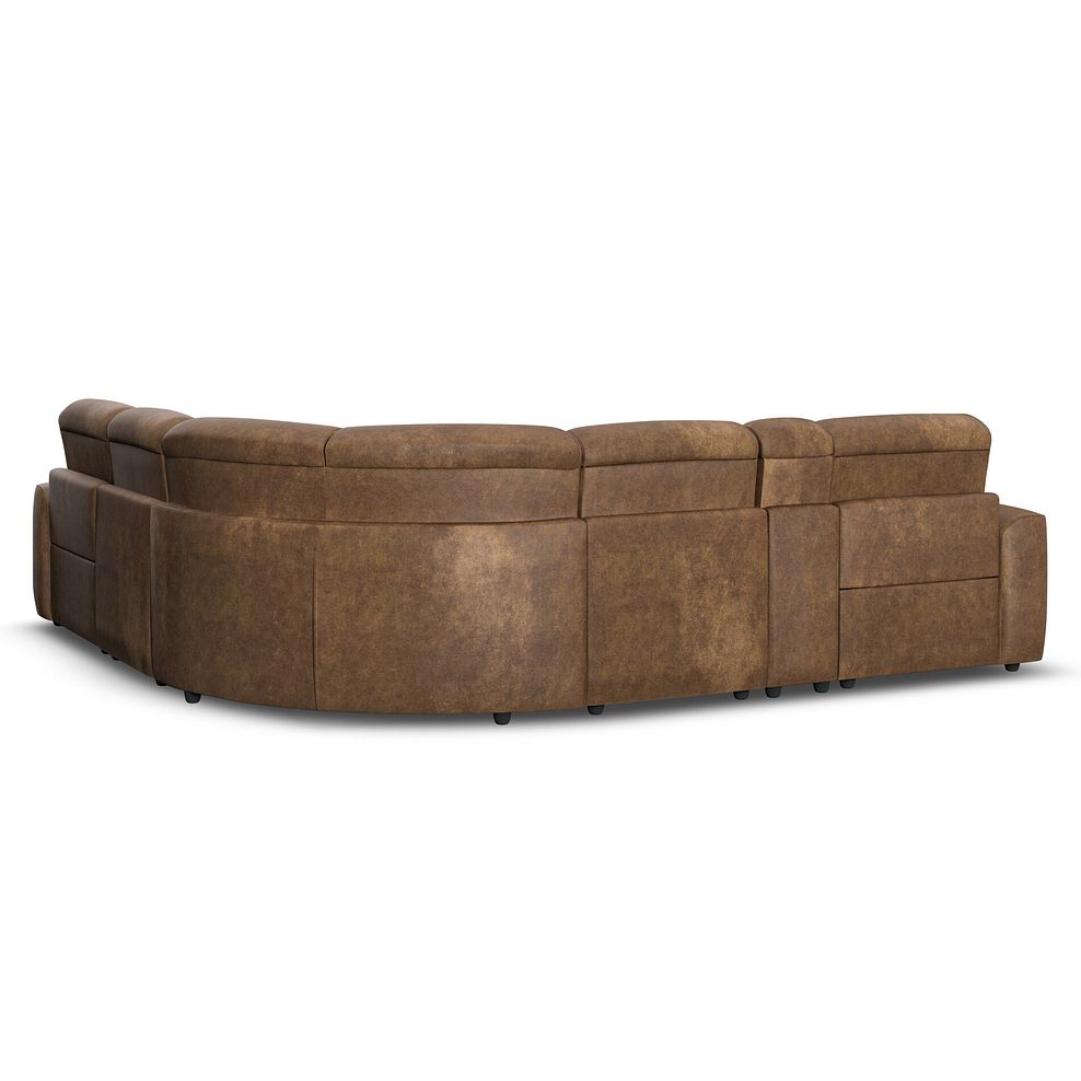 Cohen Group 3 Electric Recliner with 1 Console in Ranch Brown Fabric 6