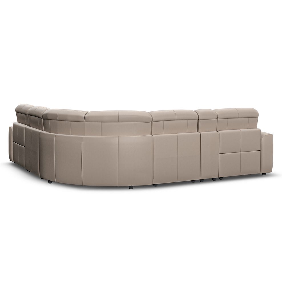 Cohen Group 3 Electric Recliner with 1 Console in Virgo Buff Leather 6