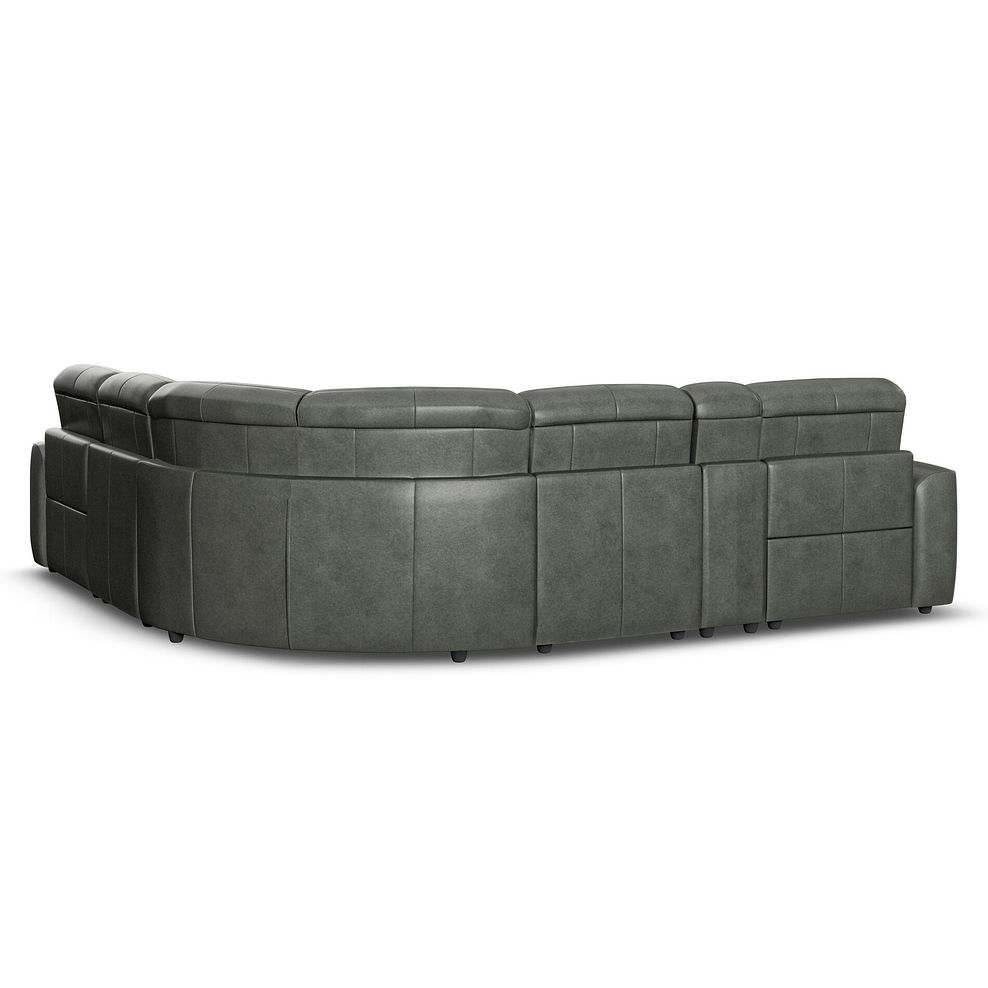 Cohen Group 3 Electric Recliner with 1 Console in Virgo Lead Leather 6