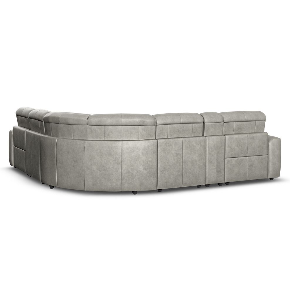 Cohen Group 3 Electric Recliner with 1 Console in Virgo Platinum Leather 6