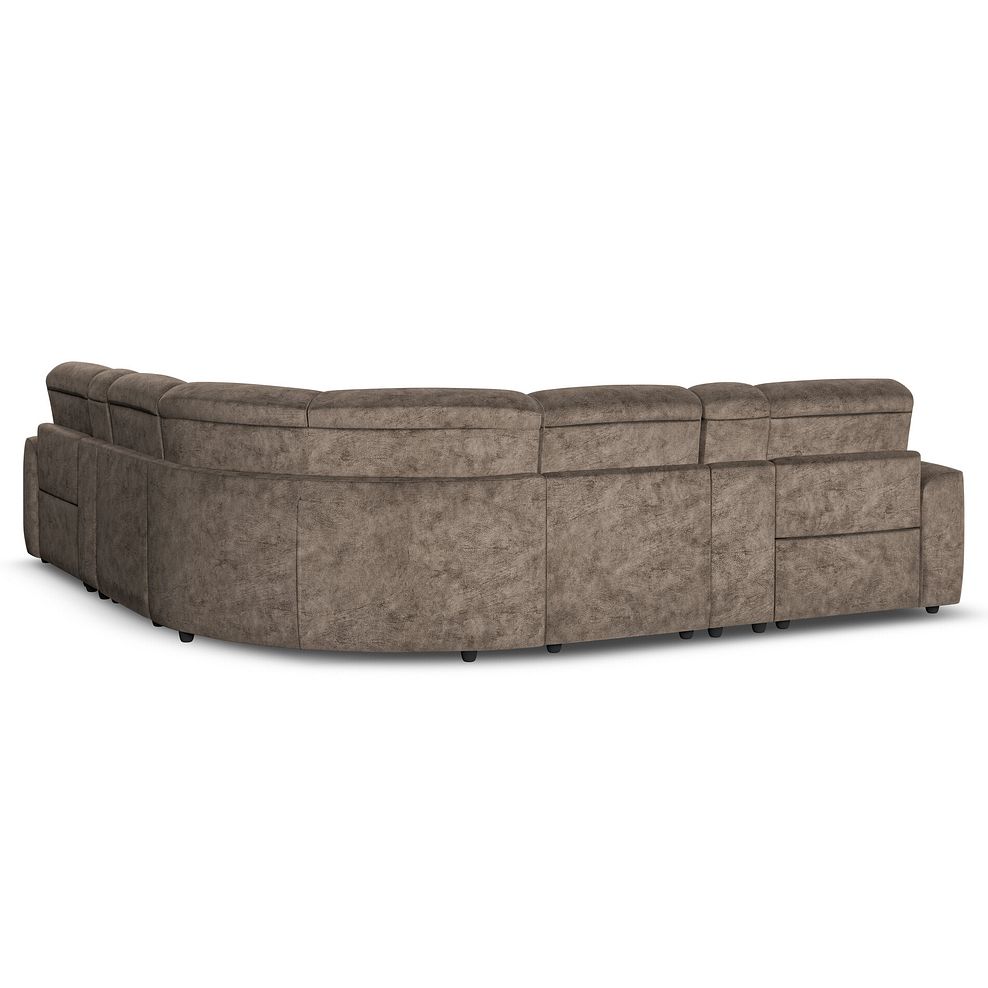 Cohen Group 3 Electric Recliner with 2 Consoles in Dapple Chocolate Fabric 8