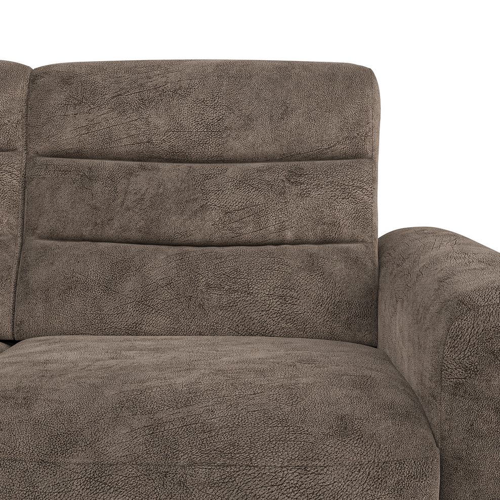 Cohen Group 3 Electric Recliner with 2 Consoles in Dapple Chocolate Fabric 12