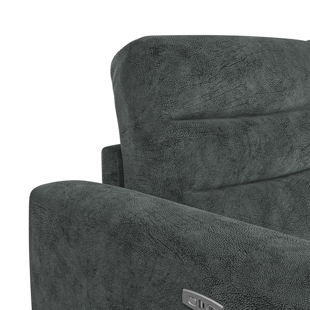 Cohen Group 3 Electric Recliner with 2 Consoles in Dapple Grey Fabric 12