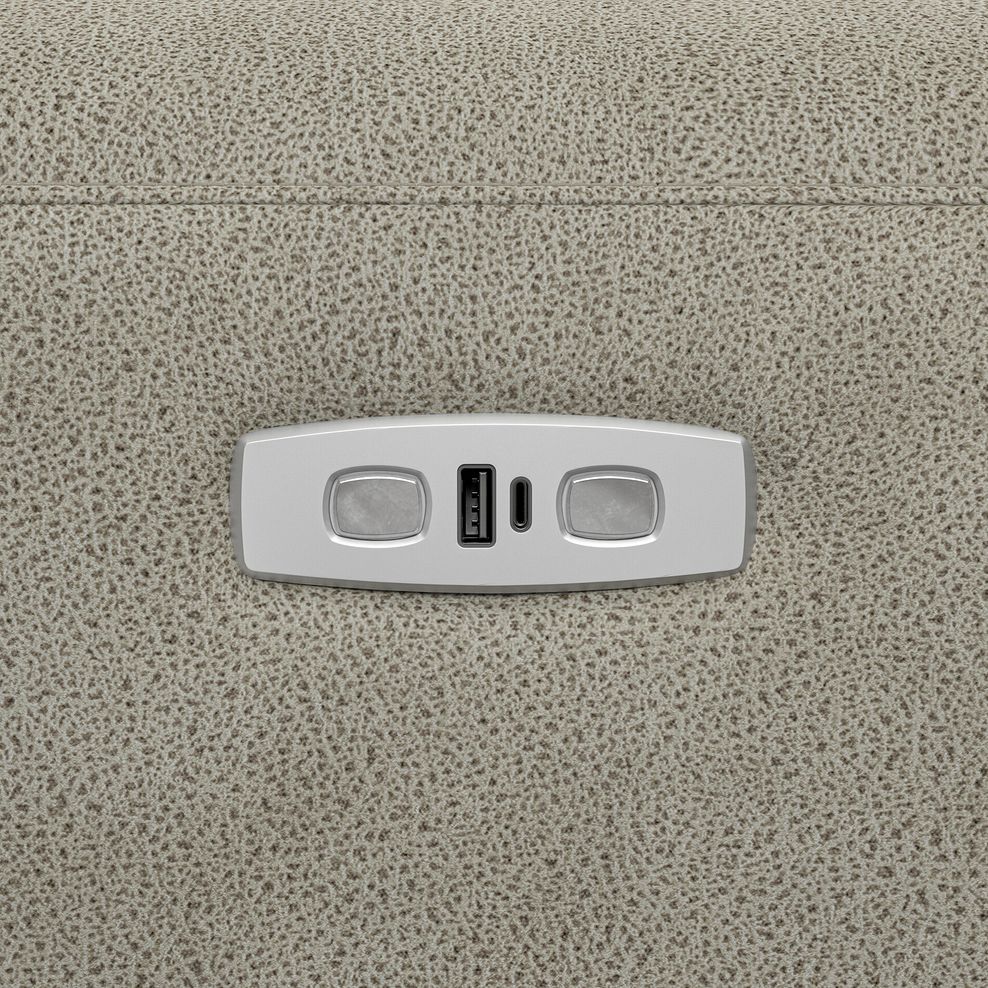 Cohen Group 3 Electric Recliner with 2 Consoles in Miller Taupe Fabric 13