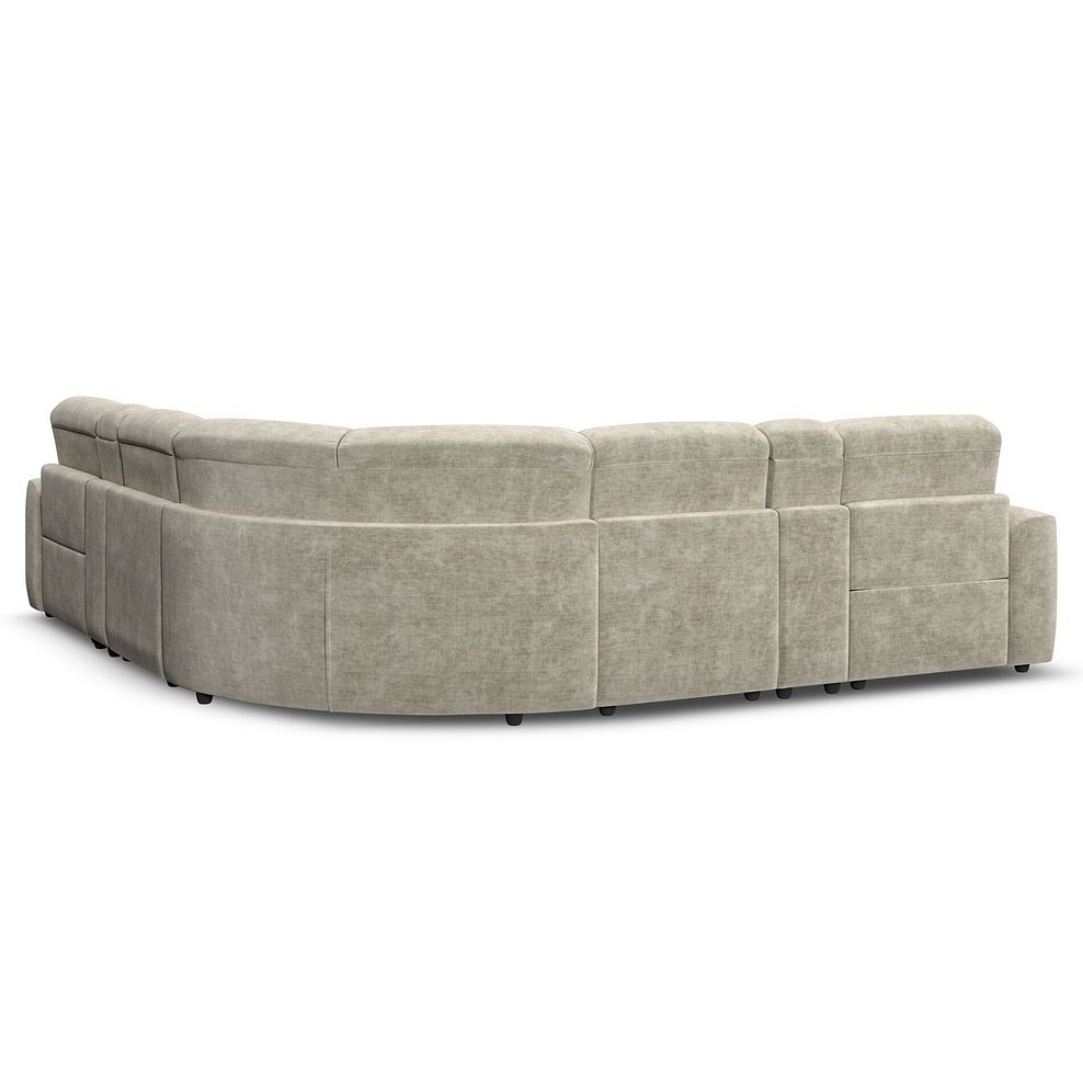 Cohen Group 3 Electric Recliner with 2 Consoles in Plush Beige Fabric 6