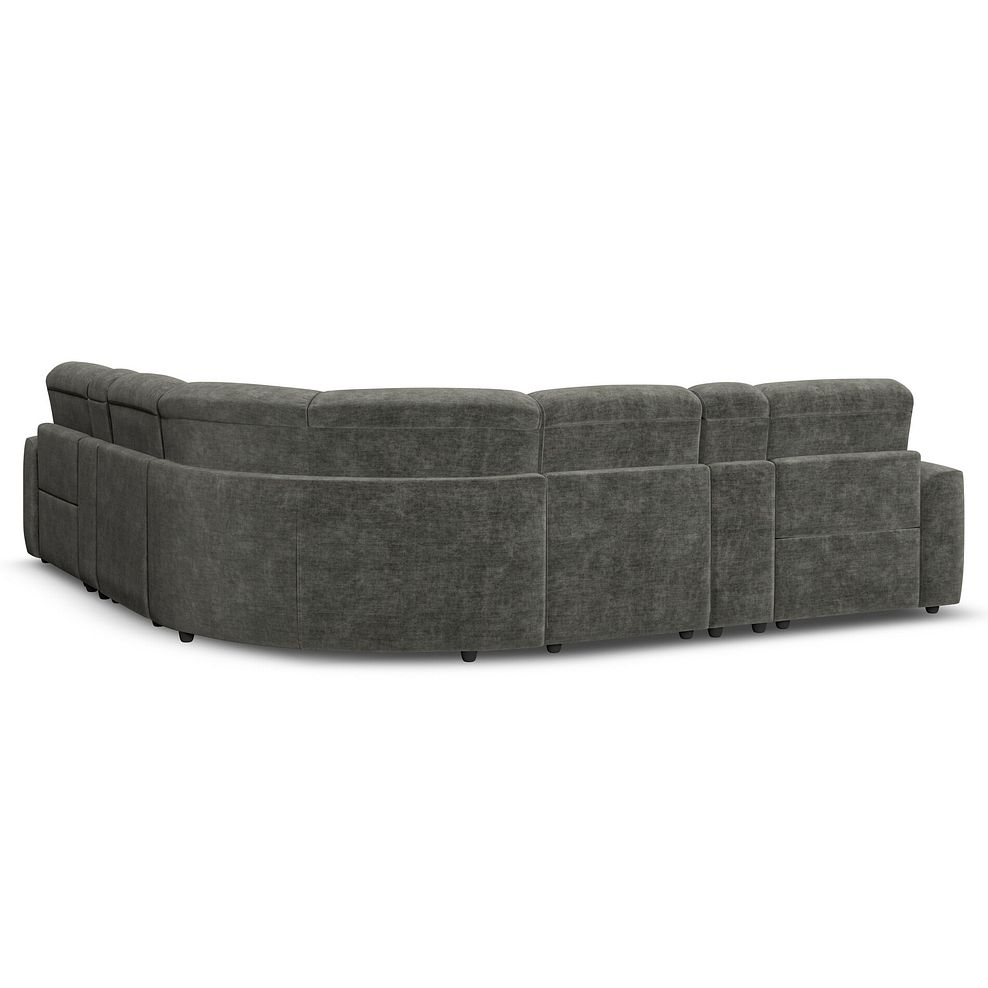 Cohen Group 3 Electric Recliner with 2 Consoles in Plush Charcoal Fabric 6