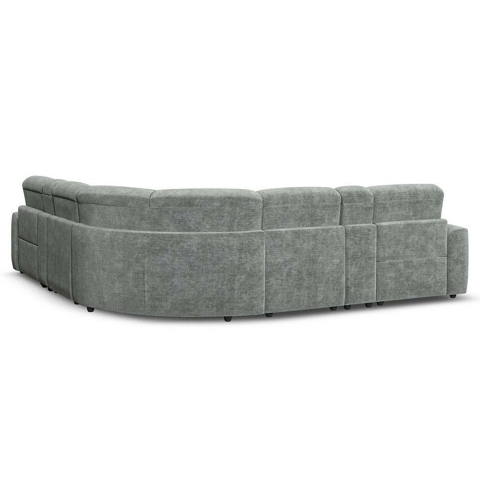 Cohen Group 3 Electric Recliner with 2 Consoles in Plush Silver Fabric 6