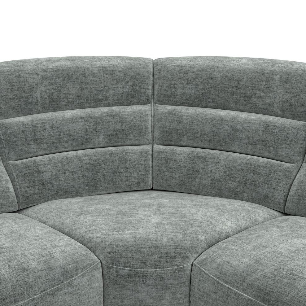 Cohen Group 3 Electric Recliner with 2 Consoles in Plush Silver Fabric 9