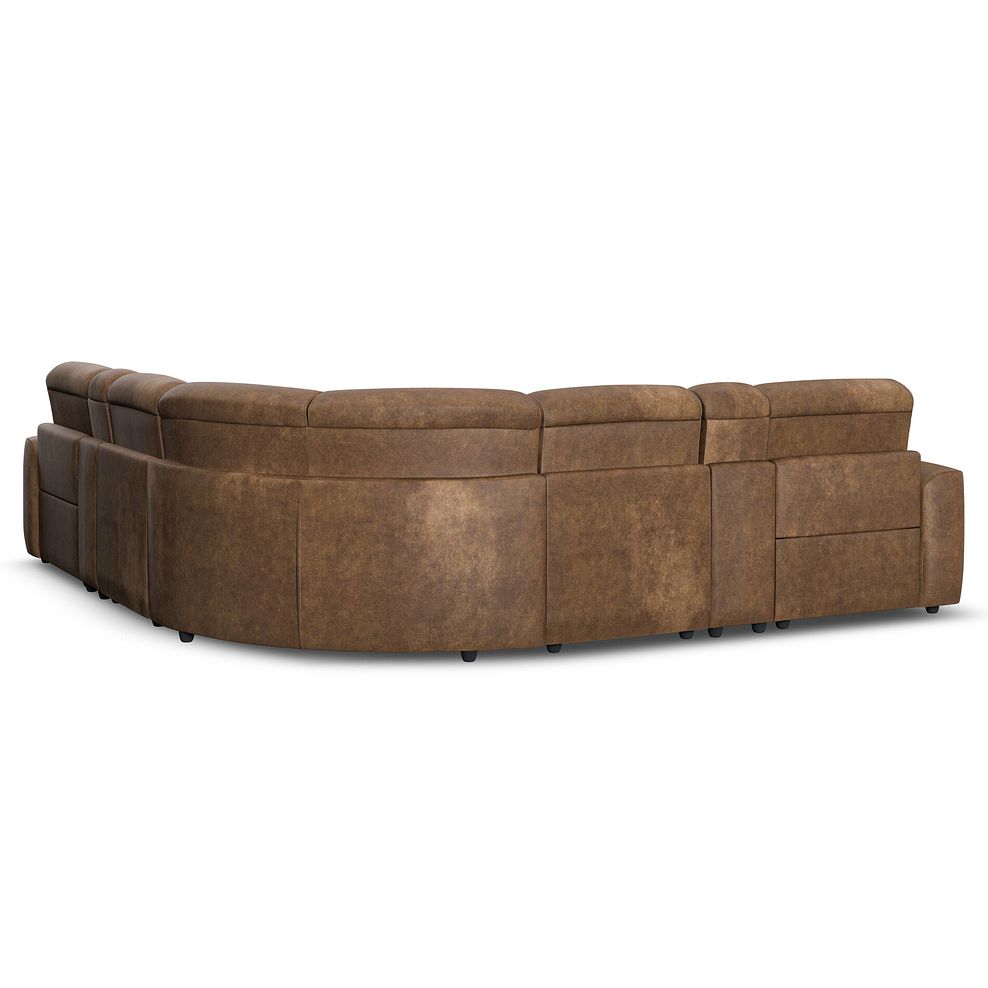 Cohen Group 3 Electric Recliner with 2 Consoles in Ranch Brown Fabric 6