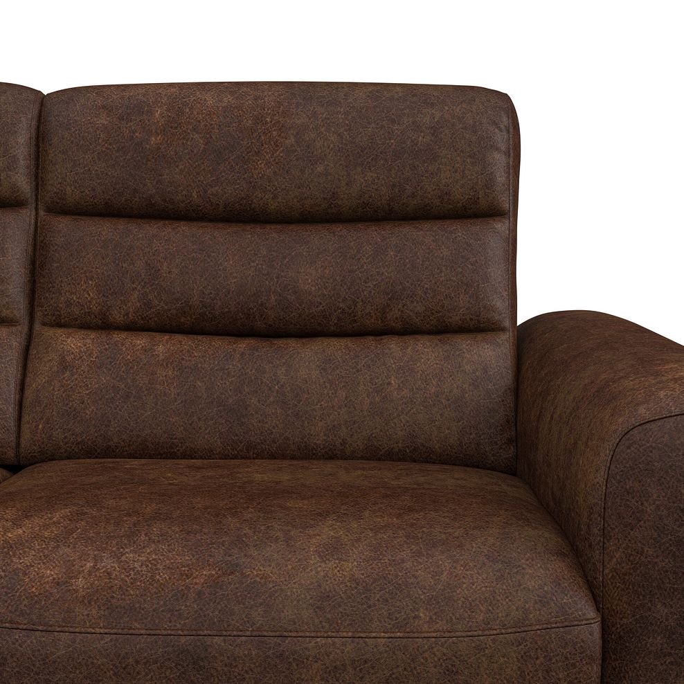 Cohen Group 3 Electric Recliner with 2 Consoles in Ranch Dark Brown Fabric 10