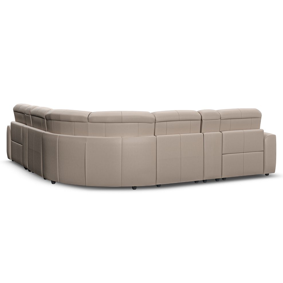 Cohen Group 3 Electric Recliner with 2 Consoles in Virgo Buff Leather 6