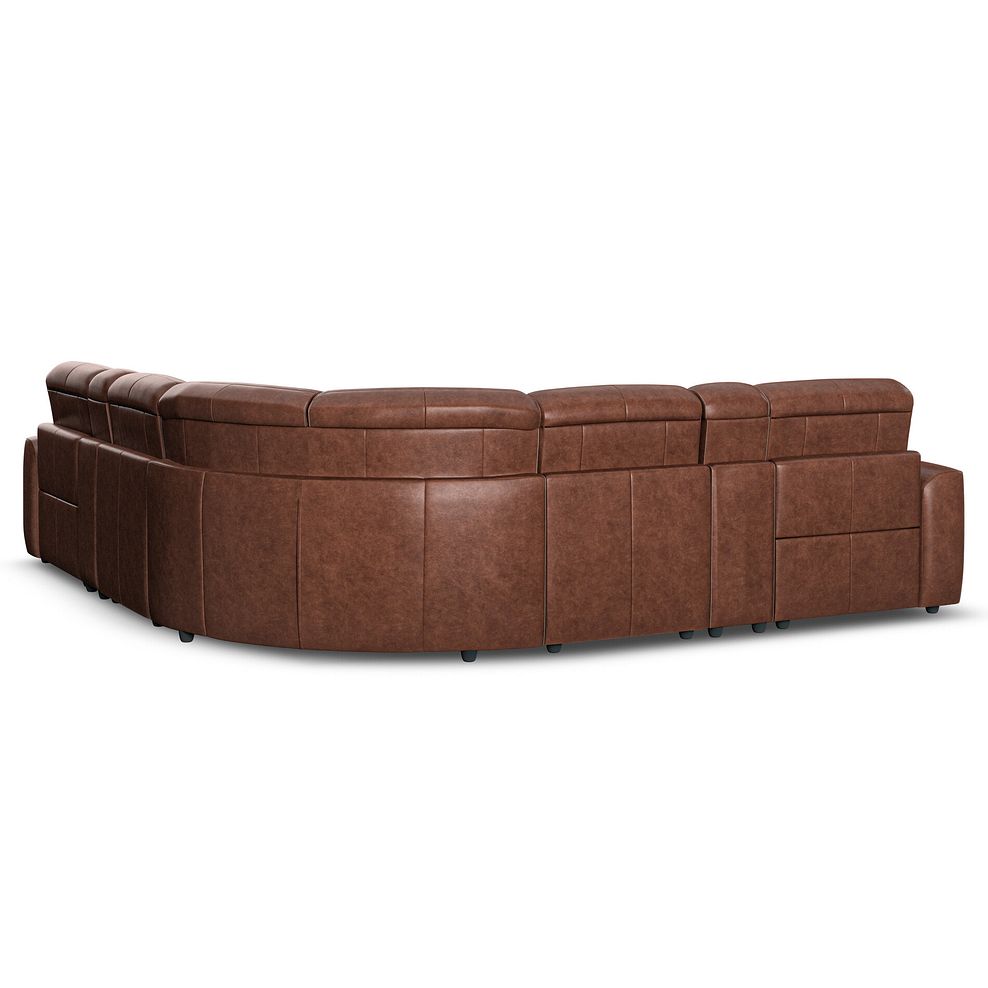 Cohen Group 3 Electric Recliner with 2 Consoles in Virgo Chestnut Leather 8