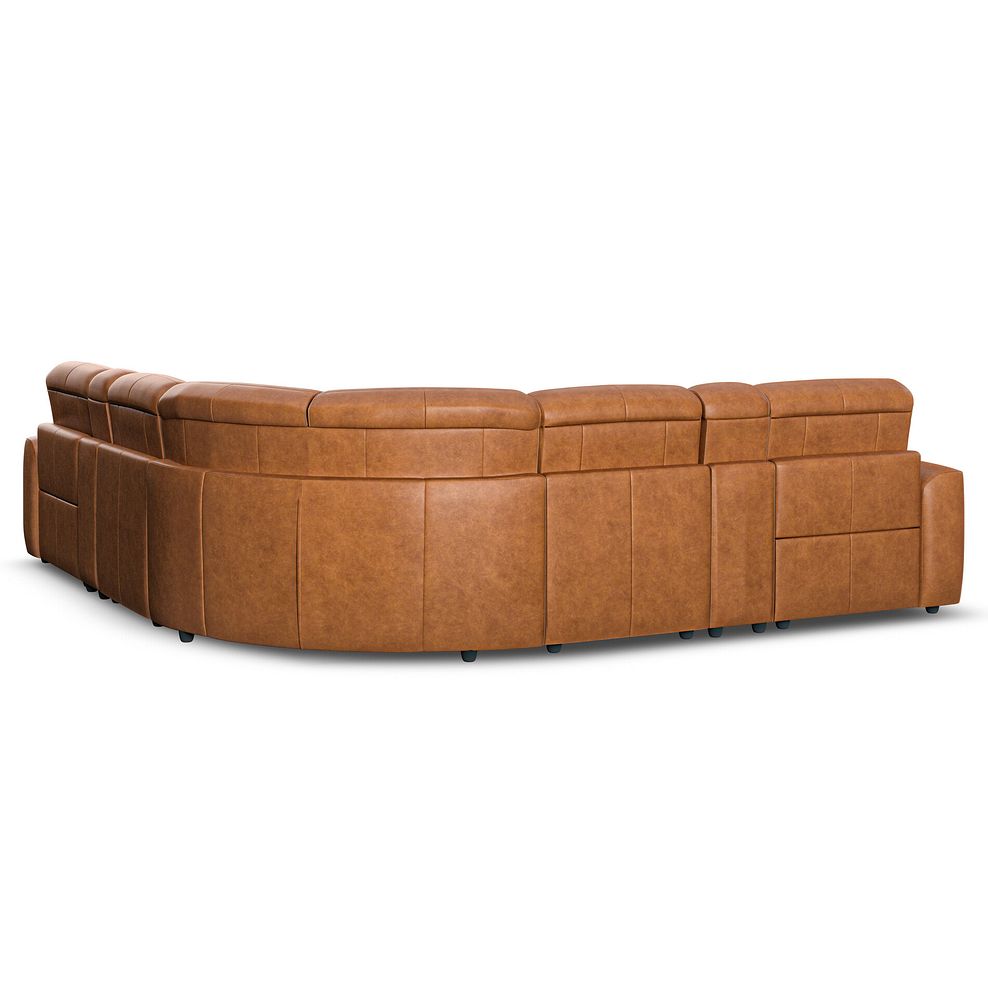 Cohen Group 3 Electric Recliner with 2 Consoles in Virgo Cognac Leather 6