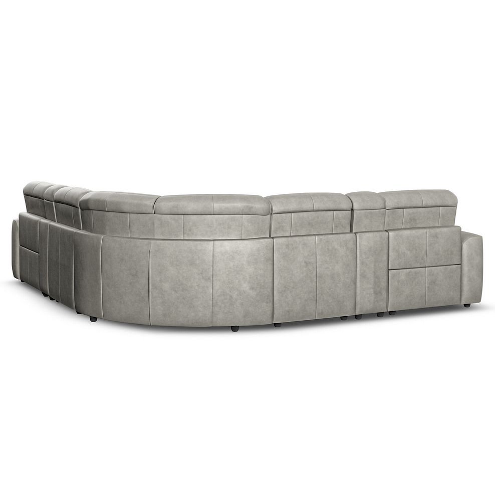 Cohen Group 3 Electric Recliner with 2 Consoles in Virgo Platinum Leather 6