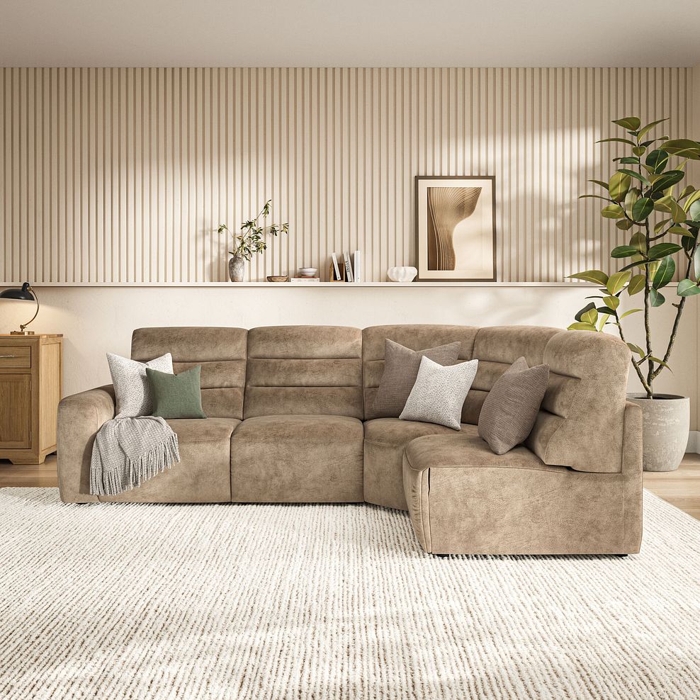 Cohen Group 4 Electric Recliner in Dapple Taupe Fabric 3