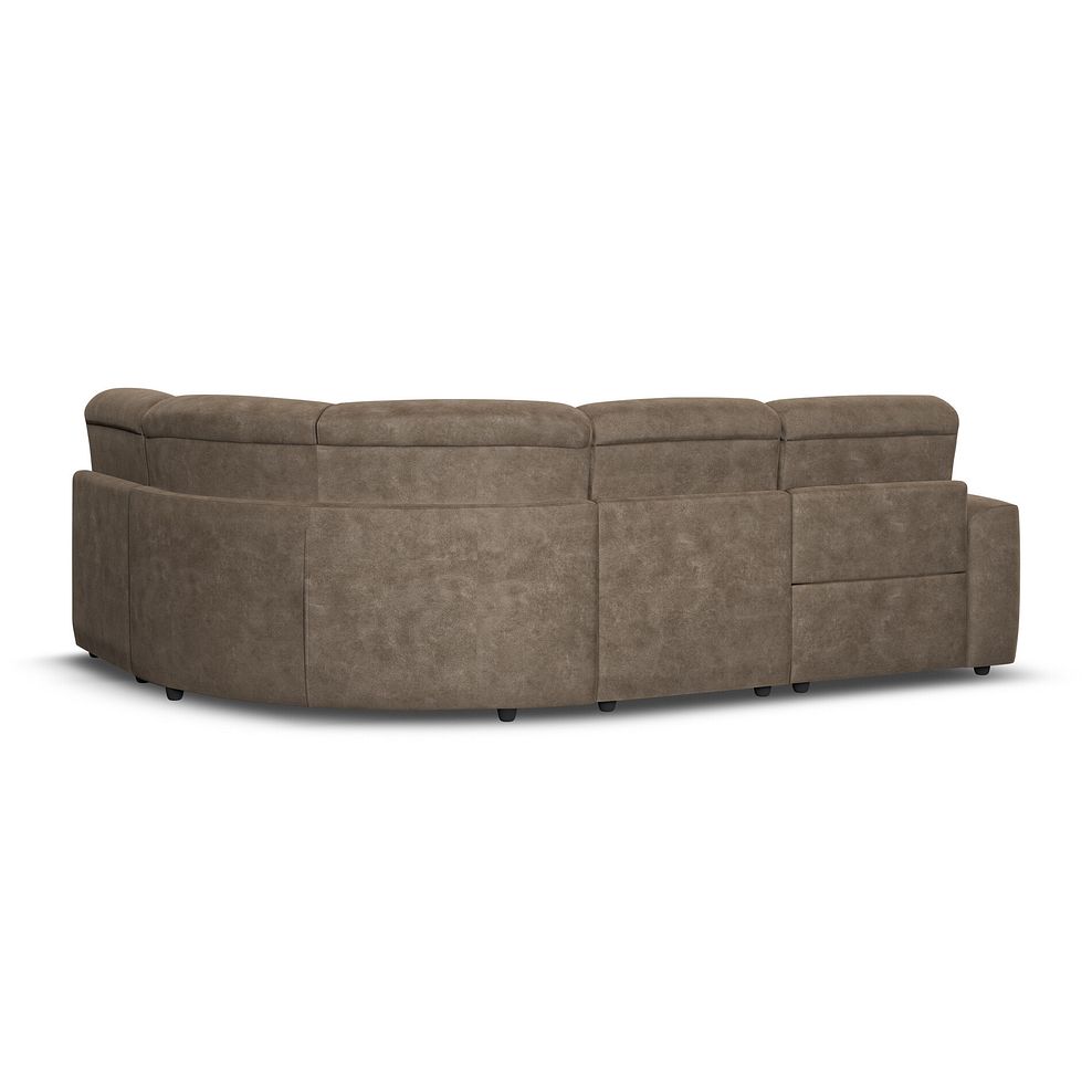 Cohen Group 4 Electric Recliner in Miller Earth Brown Fabric 5