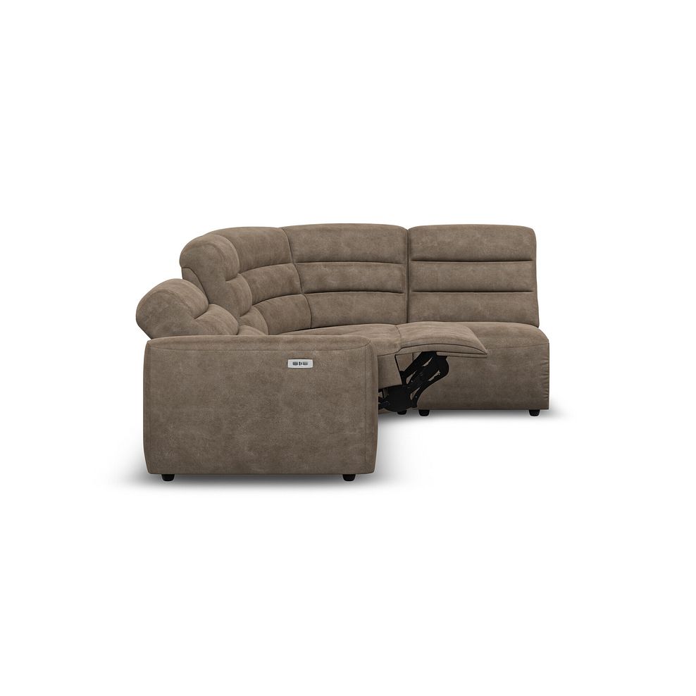 Cohen Group 4 Electric Recliner in Miller Earth Brown Fabric 7