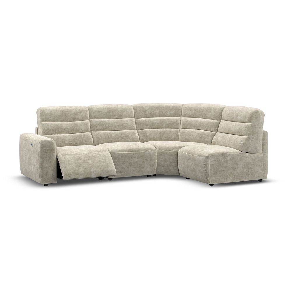 Cohen Group 4 Electric Recliner in Plush Beige Fabric 2