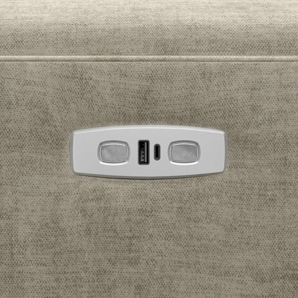 Cohen Group 4 Electric Recliner in Plush Beige Fabric 11