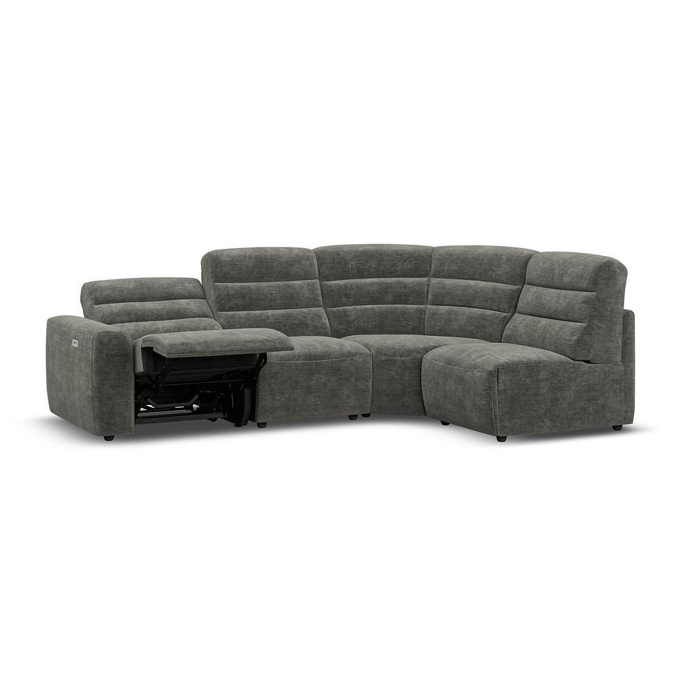 Cohen Group 4 Electric Recliner in Plush Charcoal Fabric 3